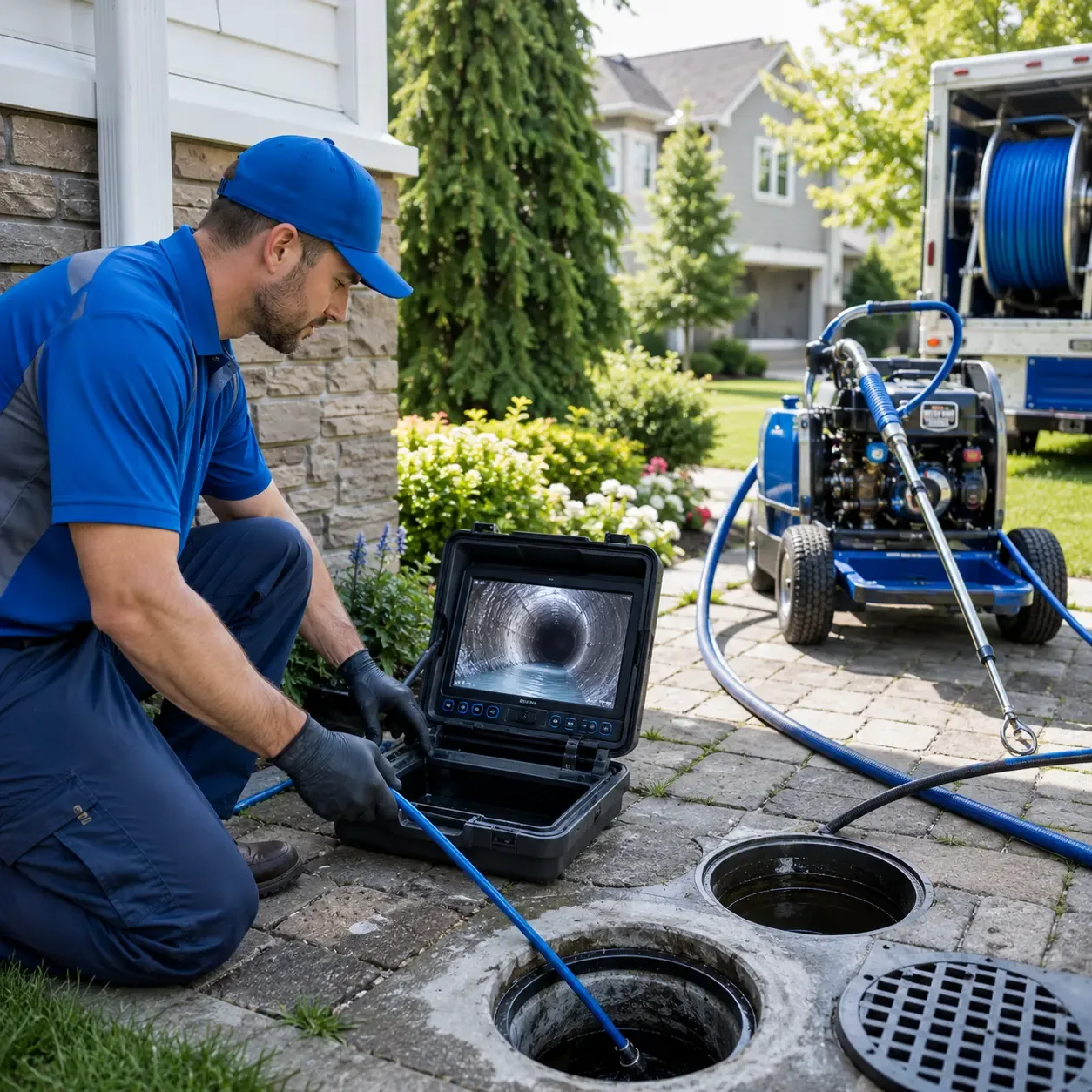 Outdoor drain cleaning professionals serving Little Elm, TX